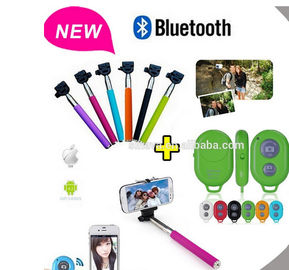 Telecontrole do obturador de Monopod Bluetooth da vara de Selfie para o iPhone/andróide