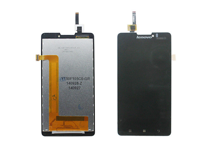 Substituição do painel LCD do telemóvel do digitador da tela de toque de 5 polegadas para Lenovo P780