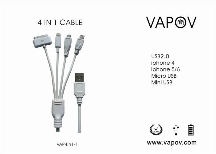 data Multifunction de USB do micro do iphone 6 do iphone 5 do iphone 4 e cabo de carregamento de USB para Apple &amp; o andróide