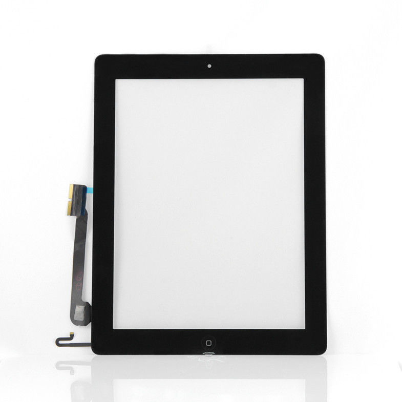 Conjunto de vidro da parte dianteira da tela de toque do digitador do iPad de Apple com o botão home para o iPad 4