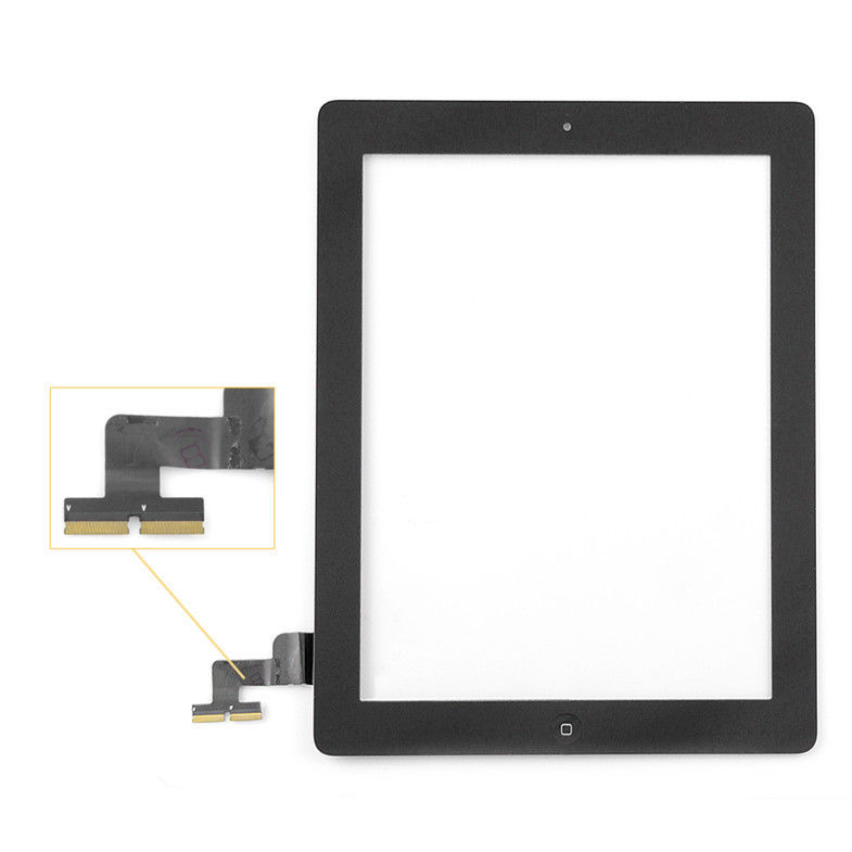 Digitador de alta resolução da tela de toque do iPad com o suporte home do botão e câmera Barcket para o iPad 2