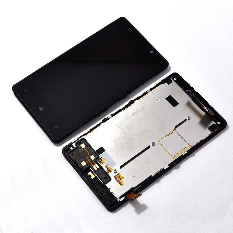 4,3 polegadas de painel LCD de Nokia para Lumia 820 LCD com preto do digitador
